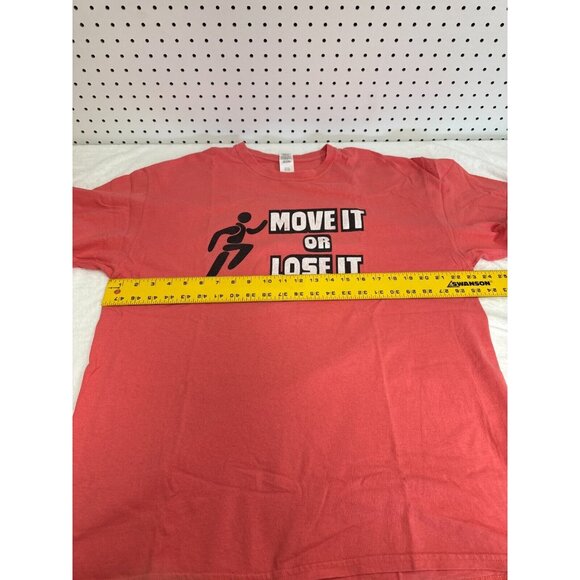 Gildan Adult Pink Move It or Lose It Graphic Tee Size XL Cotton Short Sleeve - Picture 5 of 8